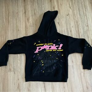 Sp5der P*nk Hoodie (Black)
